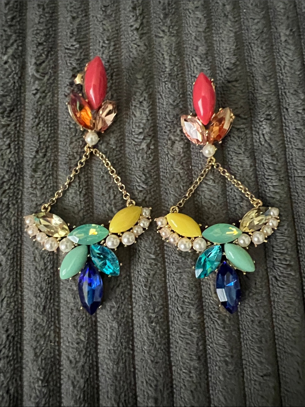 Lulu Frost Multicolor Chandelier Drop Earrings